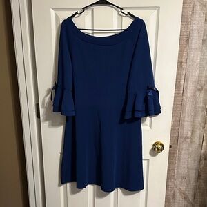 Elegant Navy Blue Mini Dress